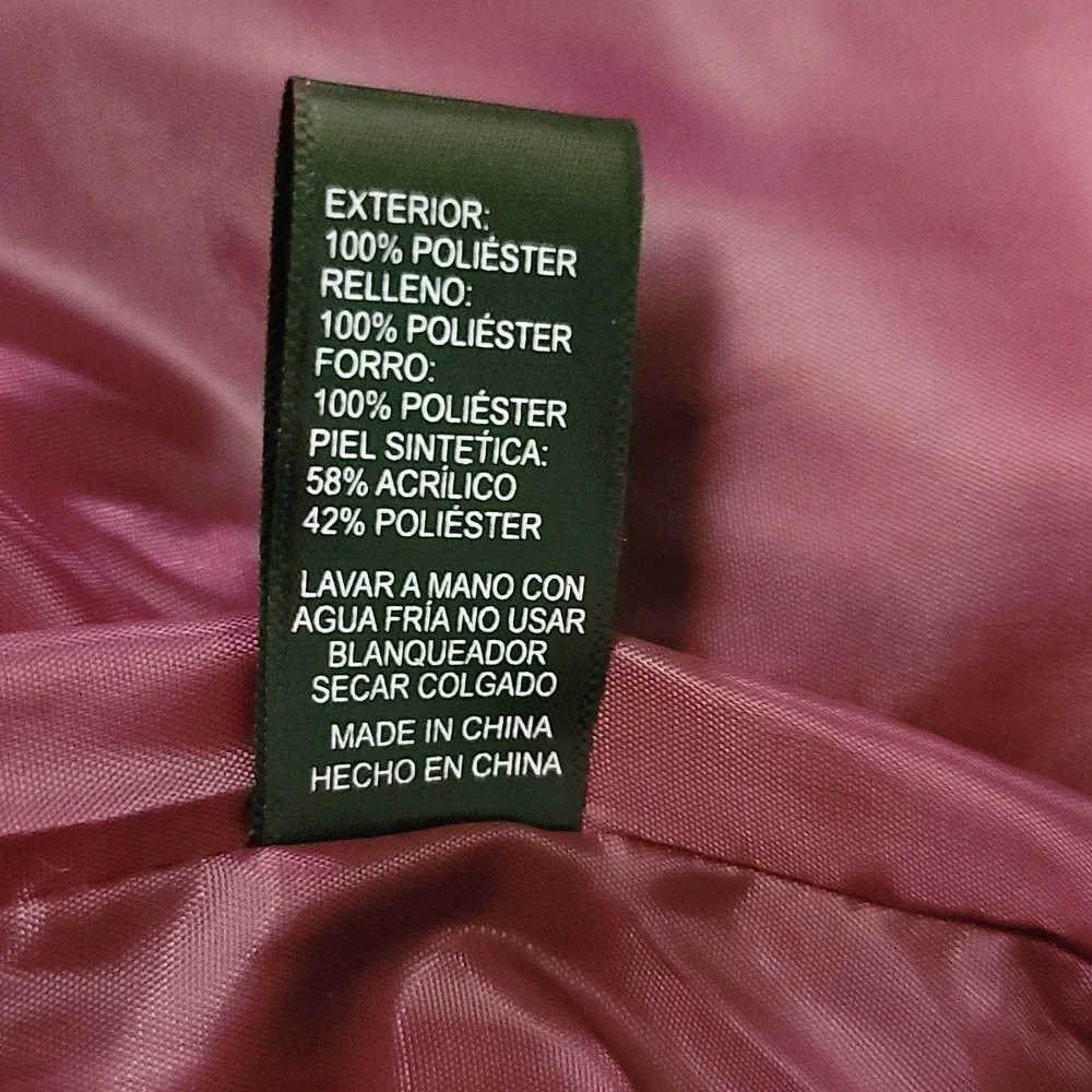 Burgundy junior size Small jackets, full zip hood - Picture 6 of 7